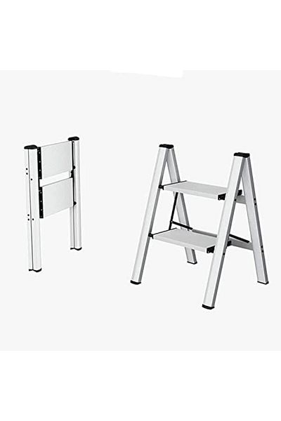 POWER INDUSTRIAL Power Industerial Home Ladder Aluminum Folding Step Rack Stool Wide Anti-slip Pedals Lightweight