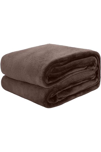 T G H Flannel Fleece Single Size 160x220cm All-Season Warm Blanket – Soft & Fluffy Throw for Bed & Sofa