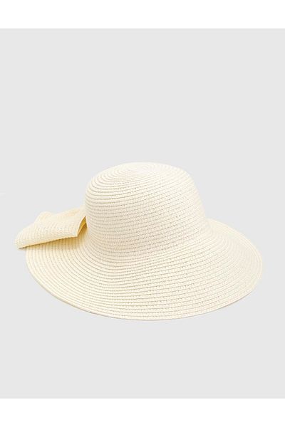 İLVİ Uchiko Straw Cream Women's Hat