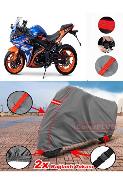 CoverPlus Falcon FR-177 القماش المشمع غطاء دراجة نارية القماش المشمع خيمة حمر...