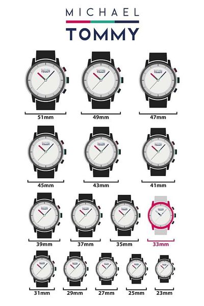 MICHAEL TOMMY Steel Women's Wristwatch - Mt- 325007 L-Bb33