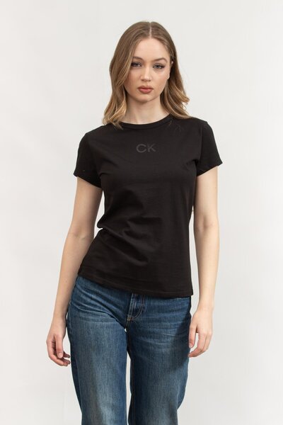 Calvin Klein Kadın Bisiklet Yaka T-Shirt