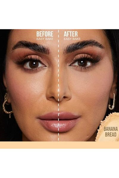 Huda Beauty Original Loose Powder Easy Bake by Huda Beauty, Banana Bread, 20g