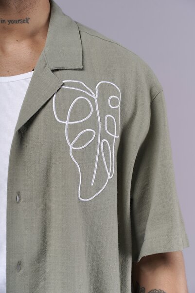 Butik Trend Biz Lycra Linen Fabric Embroidery Embroidered Regular Fit Bottom Top Set