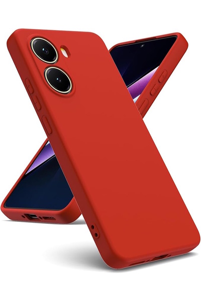 m.tk moveteck Xiaomi Poco X7 Pro Kılıf Lansman Kamera Korumalı içi Kadife Yumuşak Renkli Silikon Mat Hisli Süet