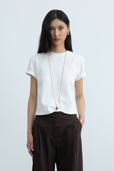 Suud Collection Ecru Comfy Basic póló