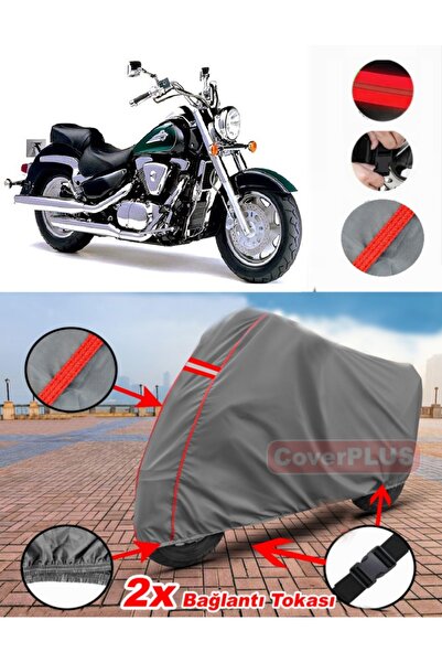 CoverPlus سوزوكي VL 1500 دخيل القماش المشمع موتور القماش المشمع غطاء دراجة نا...