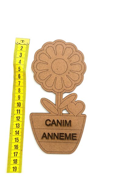 M&T WORKSHOP 25'li Paket Ahşap Boyama Kalp Canım Anneme Çiçek Boyama Anneler ...