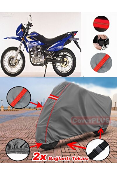 CoverPlus Kanuni Enduro 200 قماش القنب محرك القماش المشمع غطاء دراجة نارية خي...