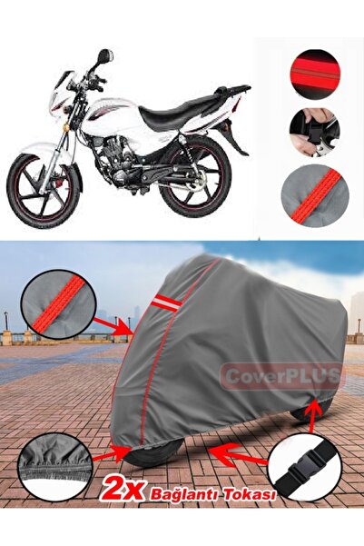 CoverPlus يوكي YK 150-G ماستر القماش المشمع غطاء دراجة نارية خيمة حمراء مخيط ...