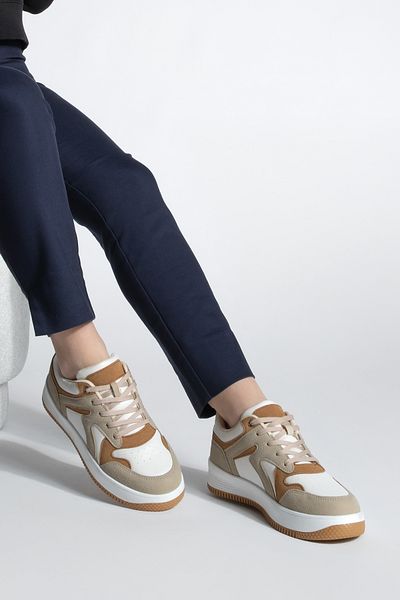 Marjin Γυναικείο Sneaker με ψηλή σόλα - Aryan Camel