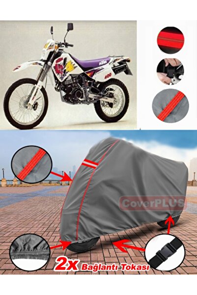 CoverPlus KTM 400 LC4 EGS - E القماش المشمع غطاء دراجة نارية غطاء خيمة أحمر م...