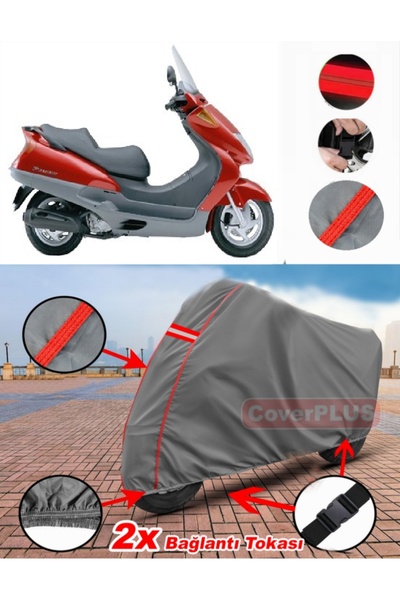 CoverPlus Honda FES 250 Foresight Tarpaulin Motor Tarpaulin غطاء دراجة نارية ...