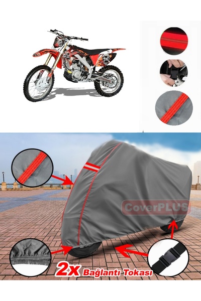 CoverPlus Apachi 4V Cross Tarpaulin Motor Tarpaulin غطاء دراجة نارية خيمة بال...