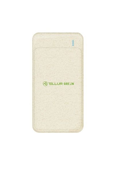 TELLUR Baterie externa Tellur Green PD103 10000mAh 2xQC3.0 + PD 18W, crem