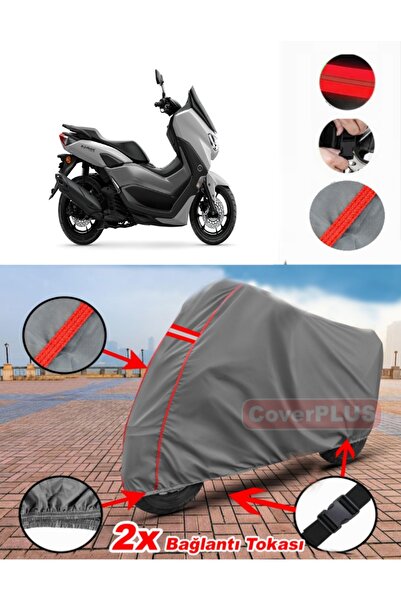 CoverPlus Yamaha NMax 155 Branda Motor Brandası Motorsiklet Örtüsü Çadır Kırm...