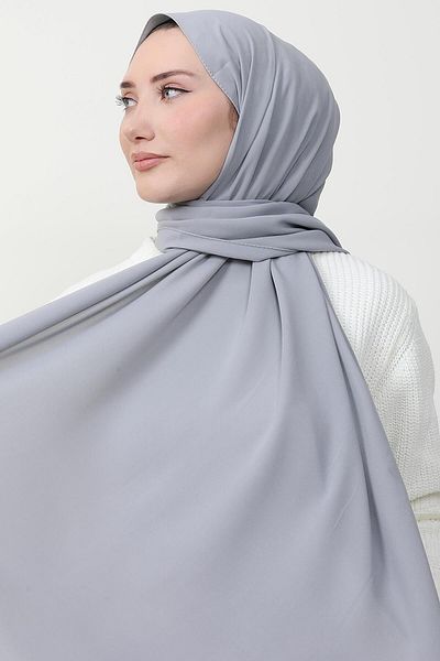 GİYZAMİLA Medina Silk Shawl Gray