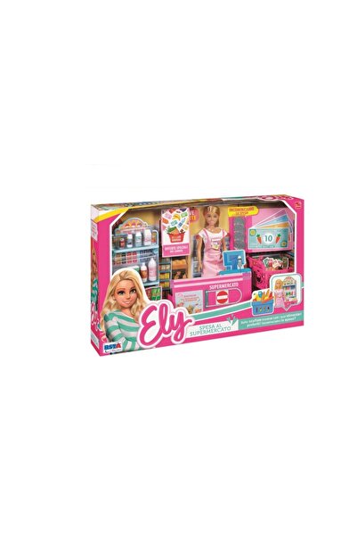RS Toys Set supermarket RS Toys, cu stand vanzare, casa de marcat, cos cumpar...