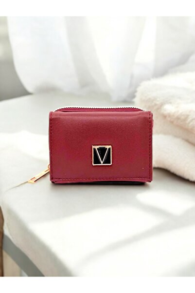 UCCELLO Μίνι κομψό γυναικείο πορτοφόλι με φερμουάρ και καπάκι