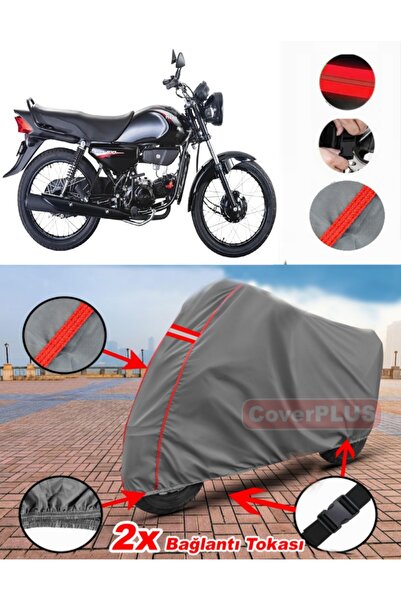 CoverPlus هوندا هيرو 100 قماش القماش المشمع غطاء دراجة نارية خيمة حمراء مخيط ...