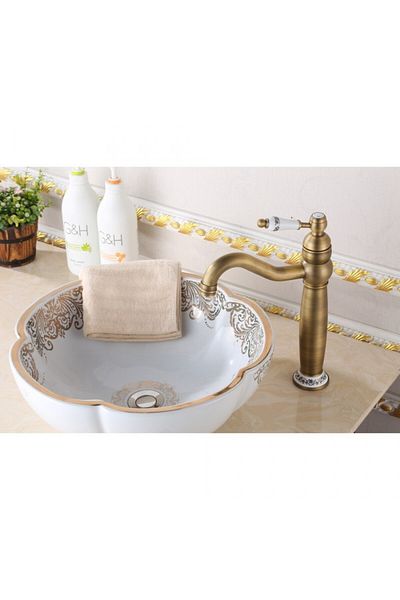Smack Baterie Lavoar Inalta Bronz Antichizat 1761 Smack