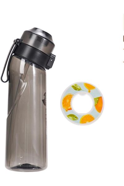 fulina New Fruit Scented Water Bottle With 1 Flavour Pods, 650ml,for Gym Sports Outdoor