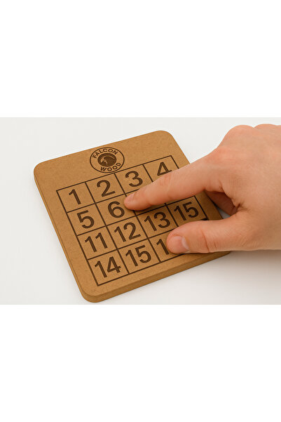 Falcon Wood Art Design Klein'in Bulmacası | Ahşap Kaydırmalı Sayı Bulmaca | El Yapımı Zeka Oyunu | Eğitici Ahşap Puzzle