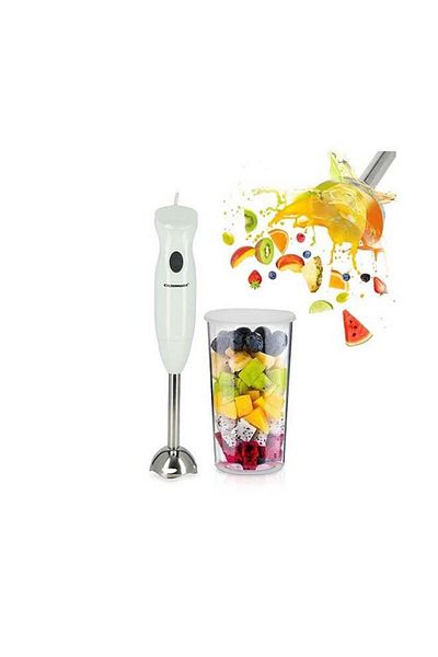 Olsenmark Hand Blender with Stainless Steel Blades, Detachable Stick & Hang-Up Loop, Anti-Splash Guard and Eas