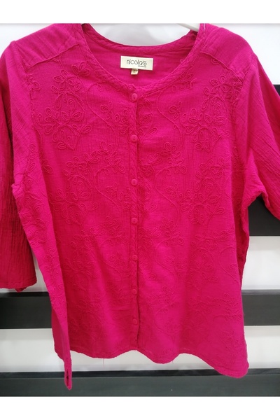 nicolas otantik Nakış detay bluz