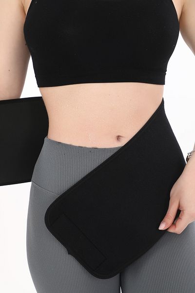 REYNEV Sweatshirt Thermal Adjustable Black Sports Waist Corset |   Body Shaper Neoprene Waist Belt