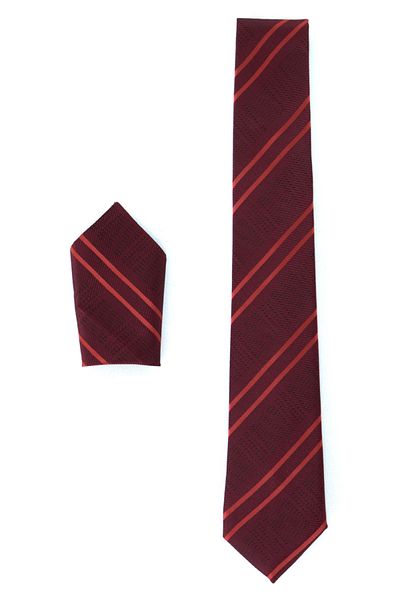 Oppland Men's Tie Classic Handkerchief Stylish Easy Shape Field Stain Resistant Patterned Matching Wide Design
