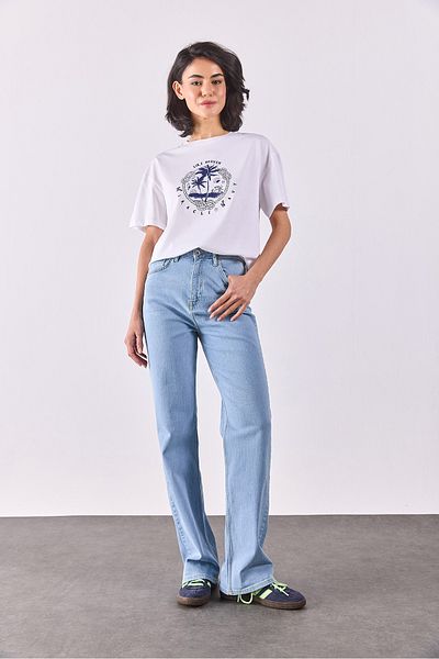 VENA Marine Printed T-Shirt - White