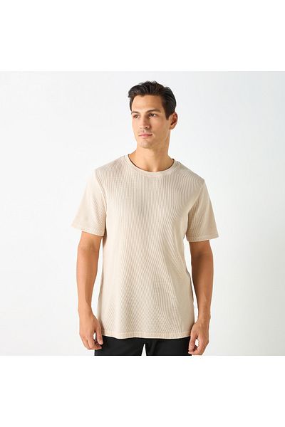 FAV Round Neck Short Sleeves T-shirt and Pyjama Set