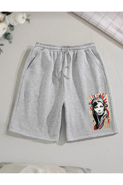 belean Printed Women's Regular Shorts Sweat-Wicking Summer Sea Home Casual Shorts