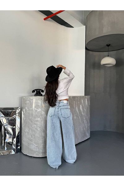 DENİKK Pantaloni Palazzo Kalip confortabili cu picior largi KTrend