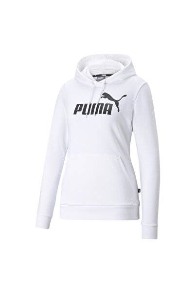 Puma سويت شيرت أبيض للسيدات بشعار ESS 58679102