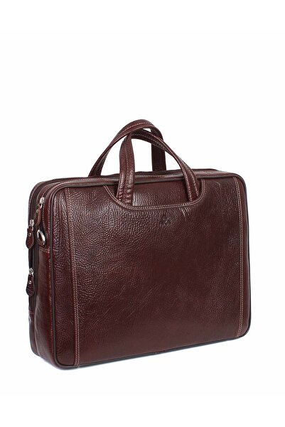 Aka Deri Brown Leather Laptop Briefcase - 245 61