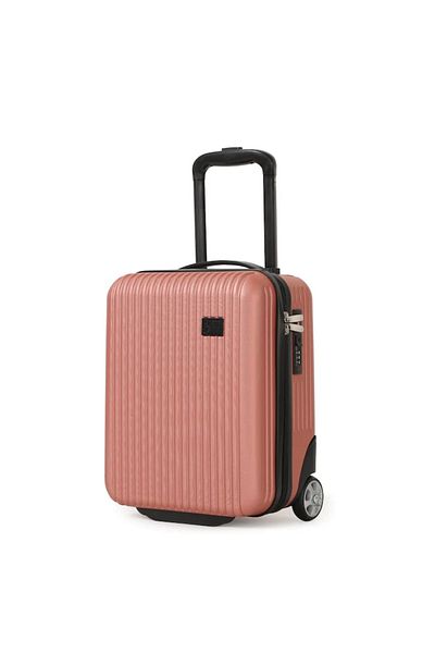 CABINFLY Cabin Luggage, 40x30x20cm, Ideal Hand Luggage, 24 Litre Capacity, Abs, Rose Gold