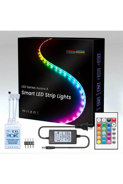 CLASSLIGHTS RGB LED Strip, Complete Plug & Play Kit, Length 10m, Accessories included, ElectroAZ