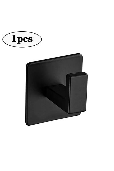 Choice Black 1Pcs 1-4pcs Strong Adhesive Wall Hook Sticker Hanging Coat Rack Clothes Hanger Shower Robe Hoo