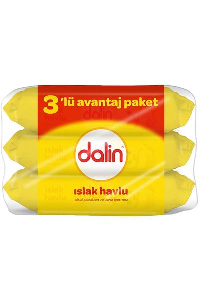 Dalin P.K 3 (168 Sheets) Wet Towels and Wipes Classic 56 Sheets