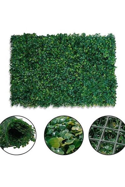DRAMA HOME 60*40cm Artificial Grass Wall Set of 10 Pieces for Decorating Gardens, Homes and Swimming Pools