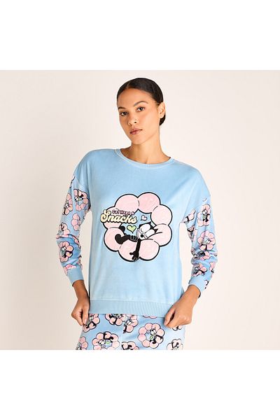 FAV Felix the Cat Print Long Sleeves Sweatshirt and Elasticated Joggers Set