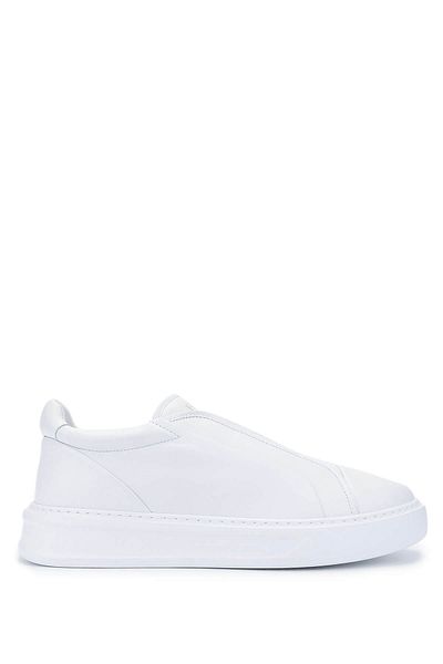 FABI Men's Genuine Leather White Sneakers & Sports Shoes