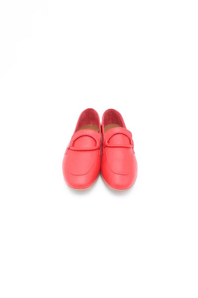ENDİCAN 517 101 Women's Genuine Leather Shoes Red