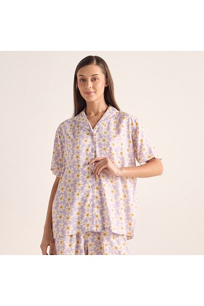 FAV Floral Print Shirt and Shorts Set
