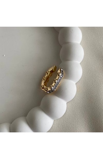 gaila design Gold Yellow Bague Earcuff Cartilage Earrings