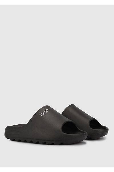 Twigy Black Women's Beach Slippers