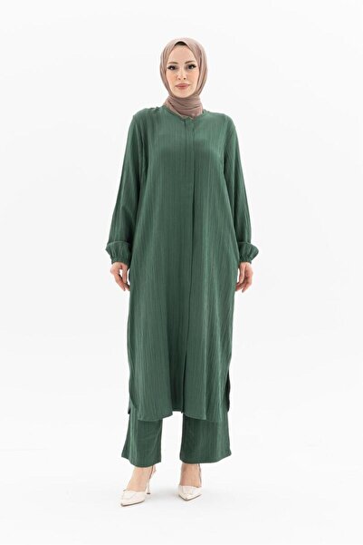 nevmira Bürümcük Hac Umre Takım Bisiklet Yaka Gizli Fermuarlı