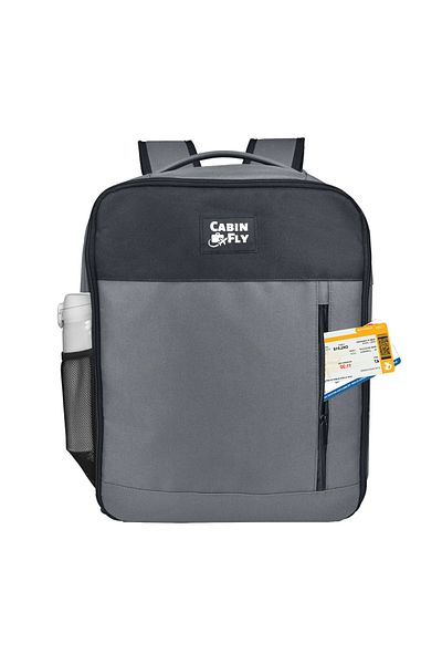 CABINFLY Travel Backpack, Pacemaker, Grey, 40x30x20cm, 24l, Ideal for Free Hand Luggage Wizzair